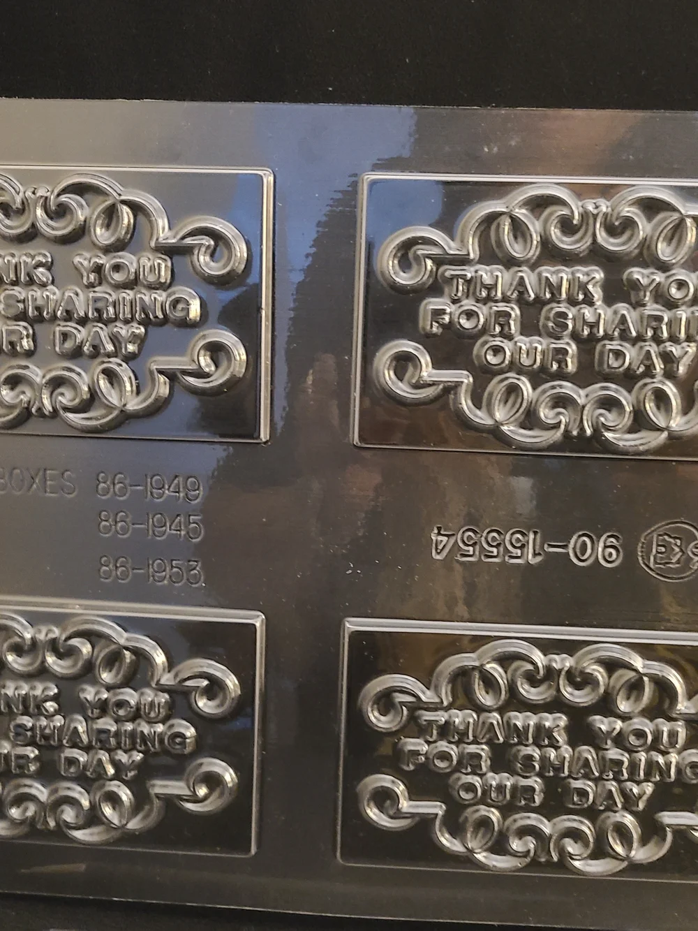 Clear 'Happy Birthday' Embossed Chocolatr Card Mold Kit
